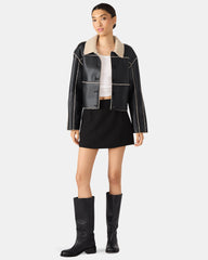 CINDI Black Women's Essential Mini Skort | Steve Madden