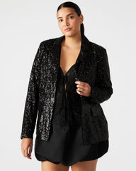 PAYTON Sequin Blazer Black | Women's Blazers | Steve Madden