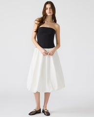 OLIVER Dress Smoke Strapless Midi Bubble Dress | Women's Dresses | Steve Madden