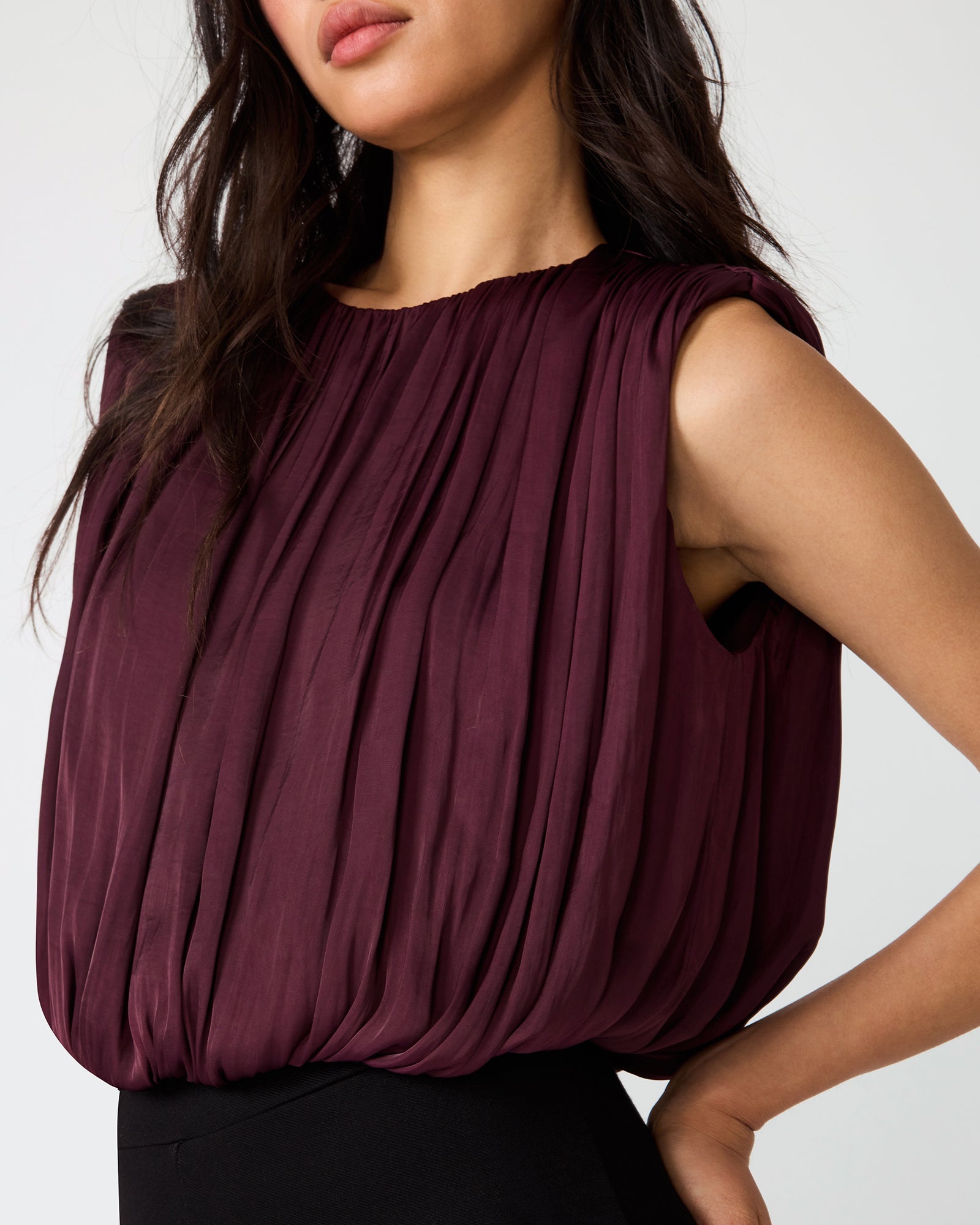 MILANA TOP PURPLE WINE