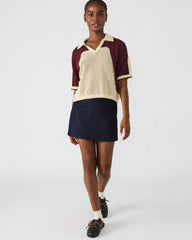 AXON Multi Short-Sleeved Knit Sweater Women's Top | Steve Madden