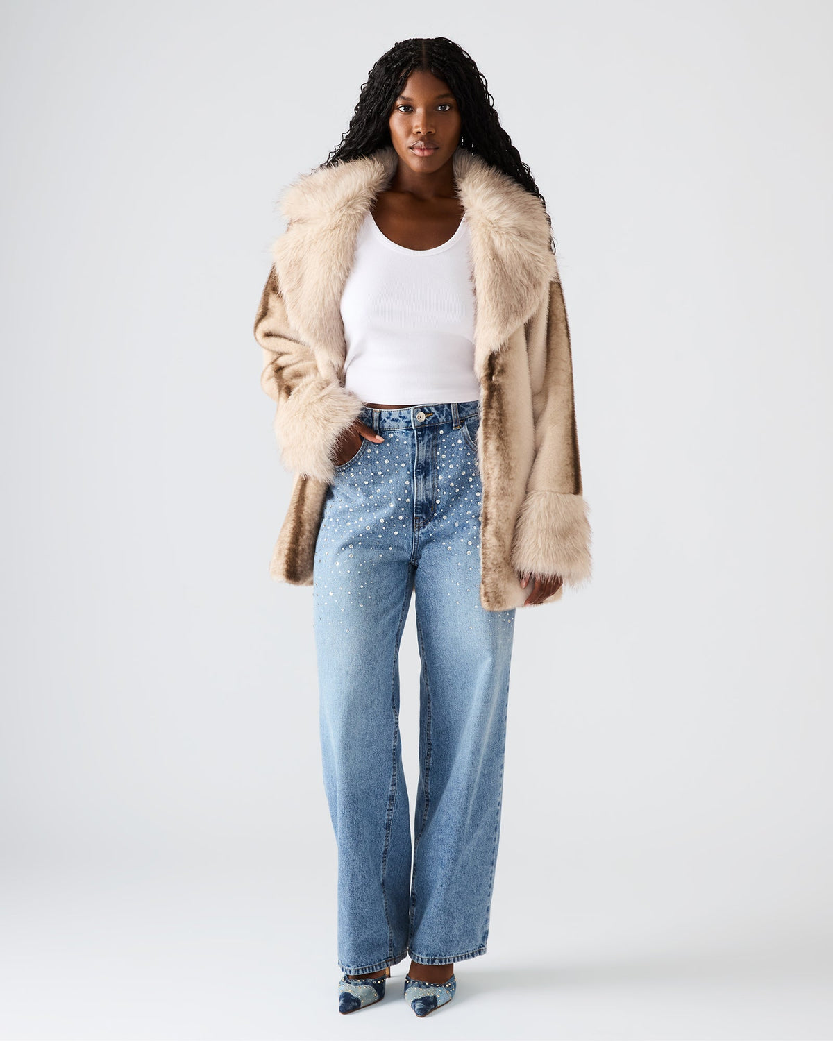 TAYLOR Jean Forever Blue Women's Cutout Jeans | Steve Madden