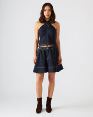 SLOAN Ink Denim Flowy Mini Women's Skirt | Steve Madden