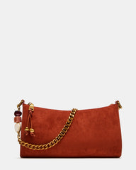 SAYLER Dark Red Beaded Crossbody Shoulder Handbag | Steve Madden