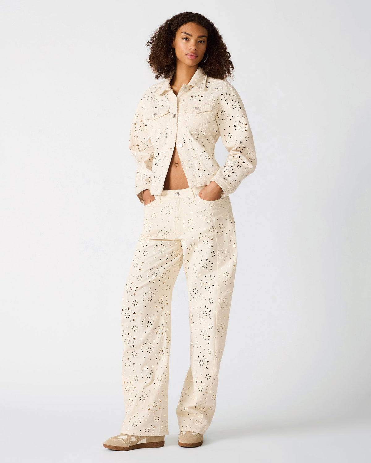 RORI Sea Mist Straight-Leg Denim Women's Bottoms | Steve Madden