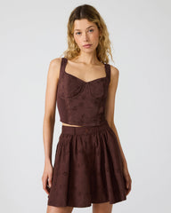 DIXIE Walnut Knit Sleeveless Women's Top | Steve Madden