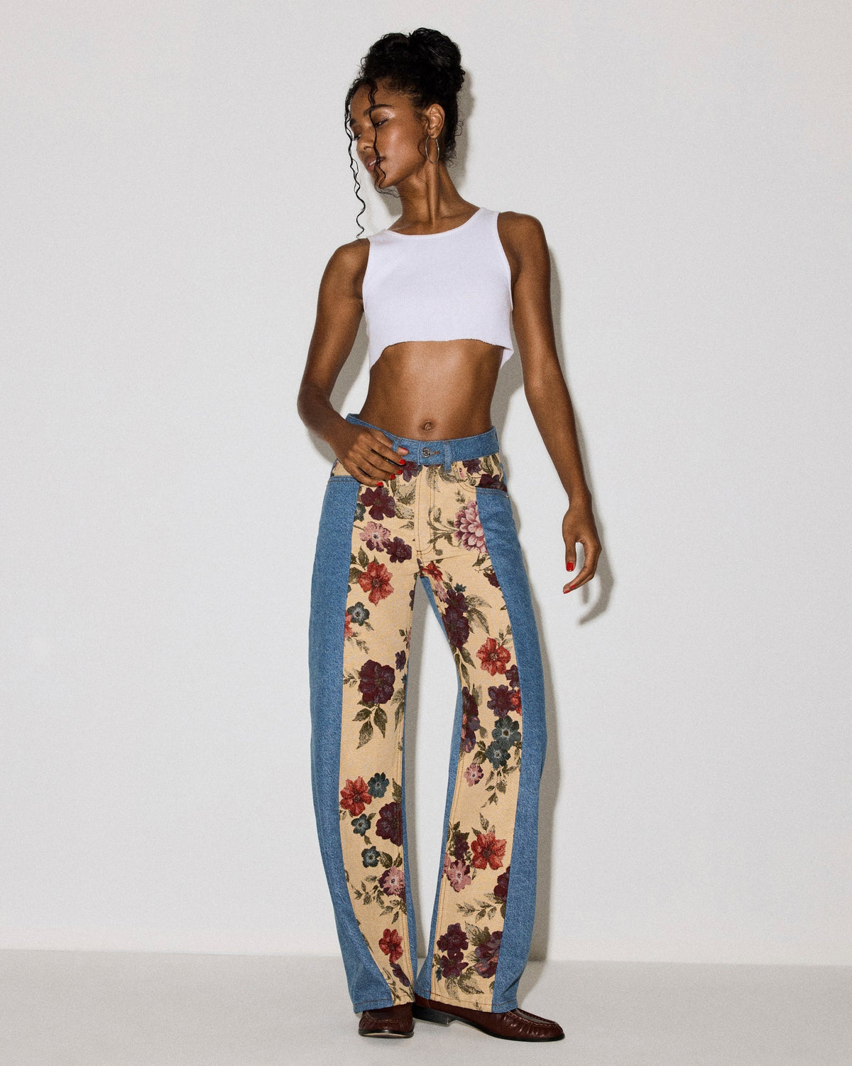 THE SYDNEE Imperial Blue High-Rise Barrel Denim Women's Jeans | Steve Madden
