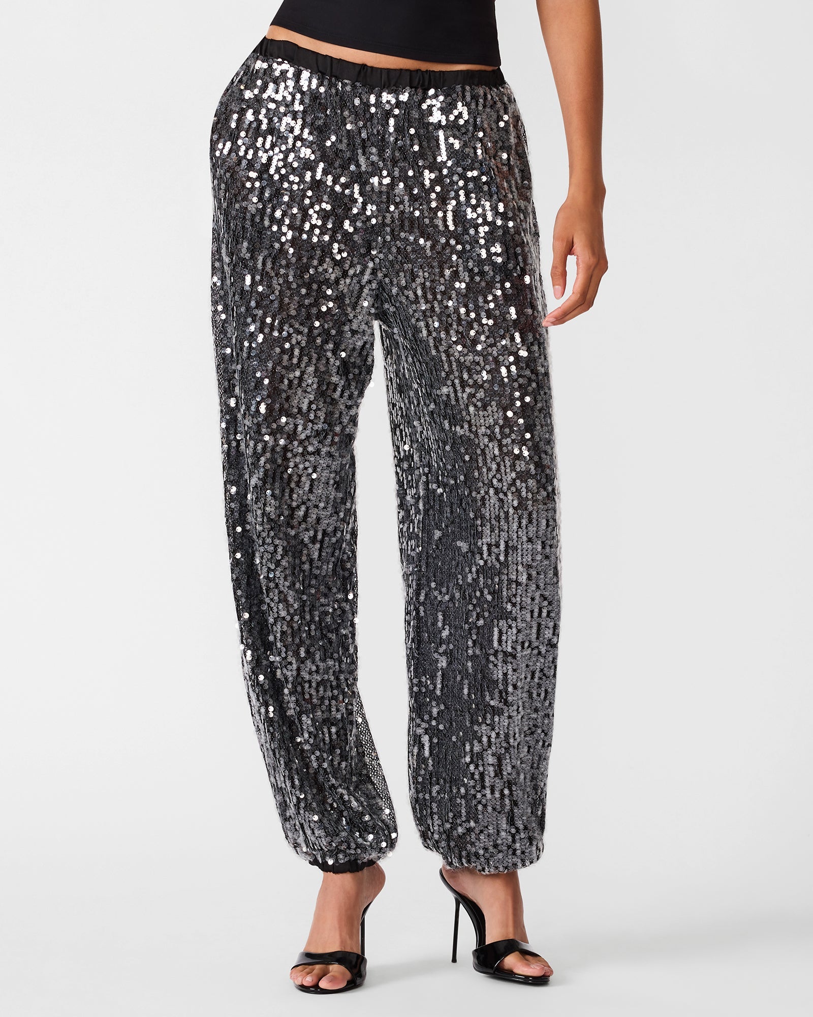 TIFFANEE PANT BLACK SEQUIN