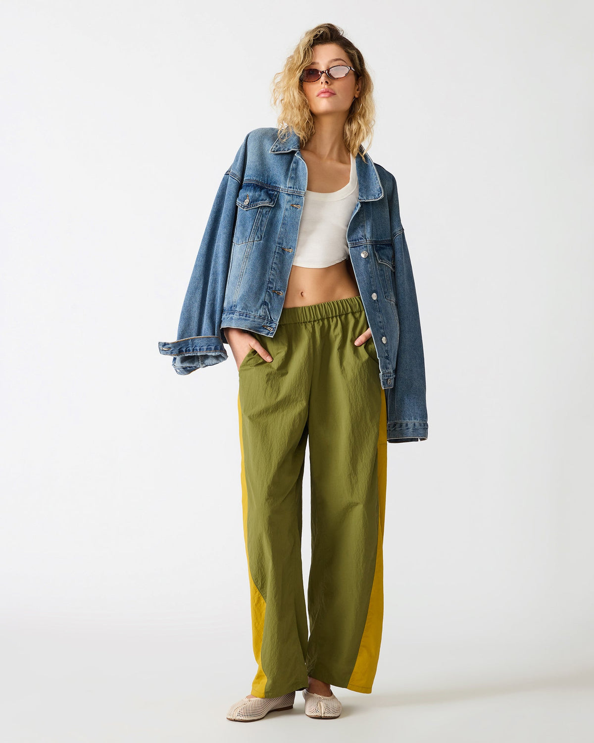 KHODA Cargo Slouchy Wide-Leg Mid-Rise Women's Pant | Steve Madden