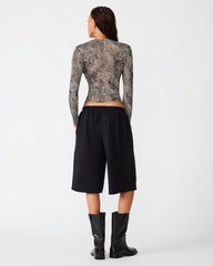 FLEECE SWEAT SHORT BLACK