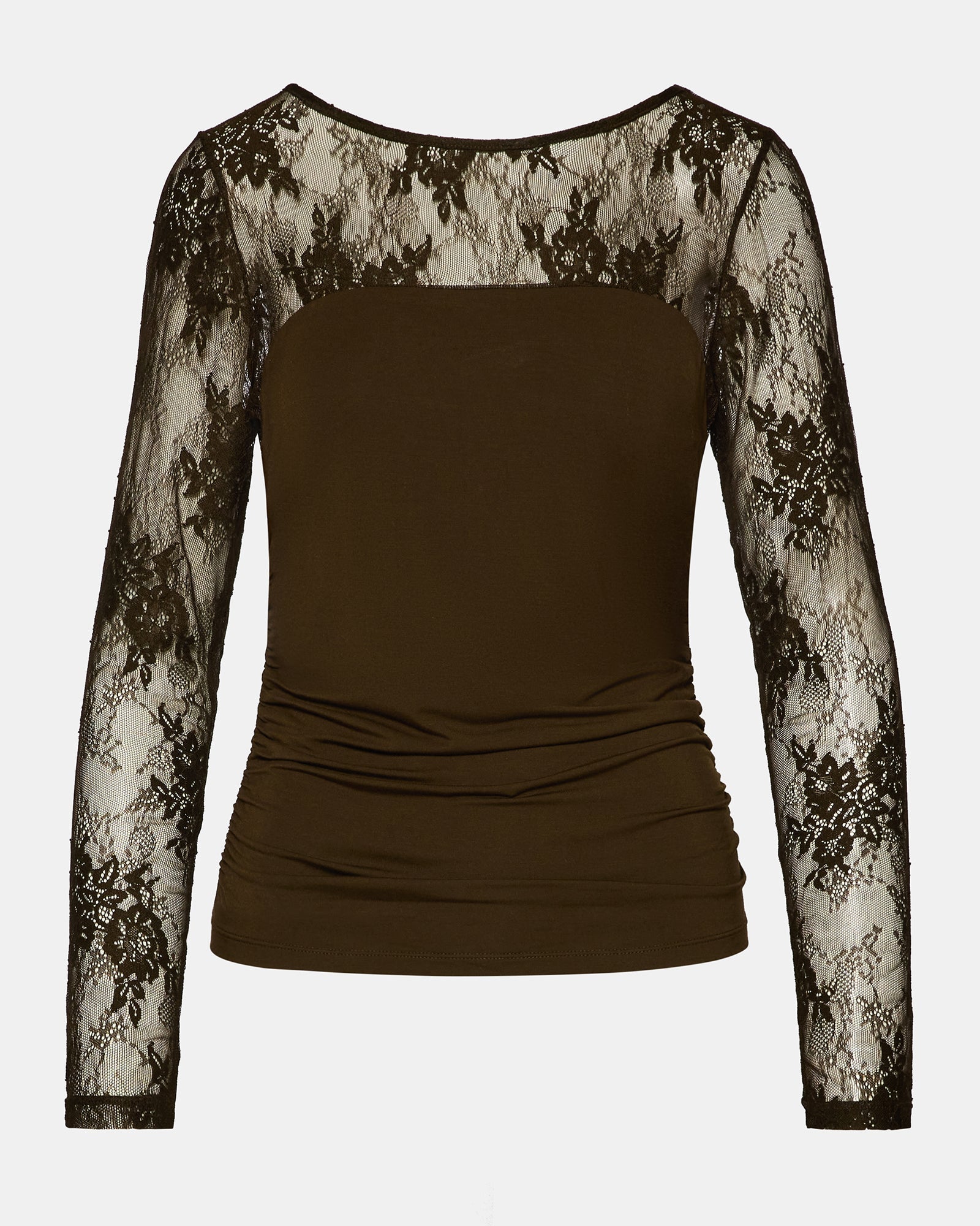 REESE KNIT TOP DARK ESPRESSO