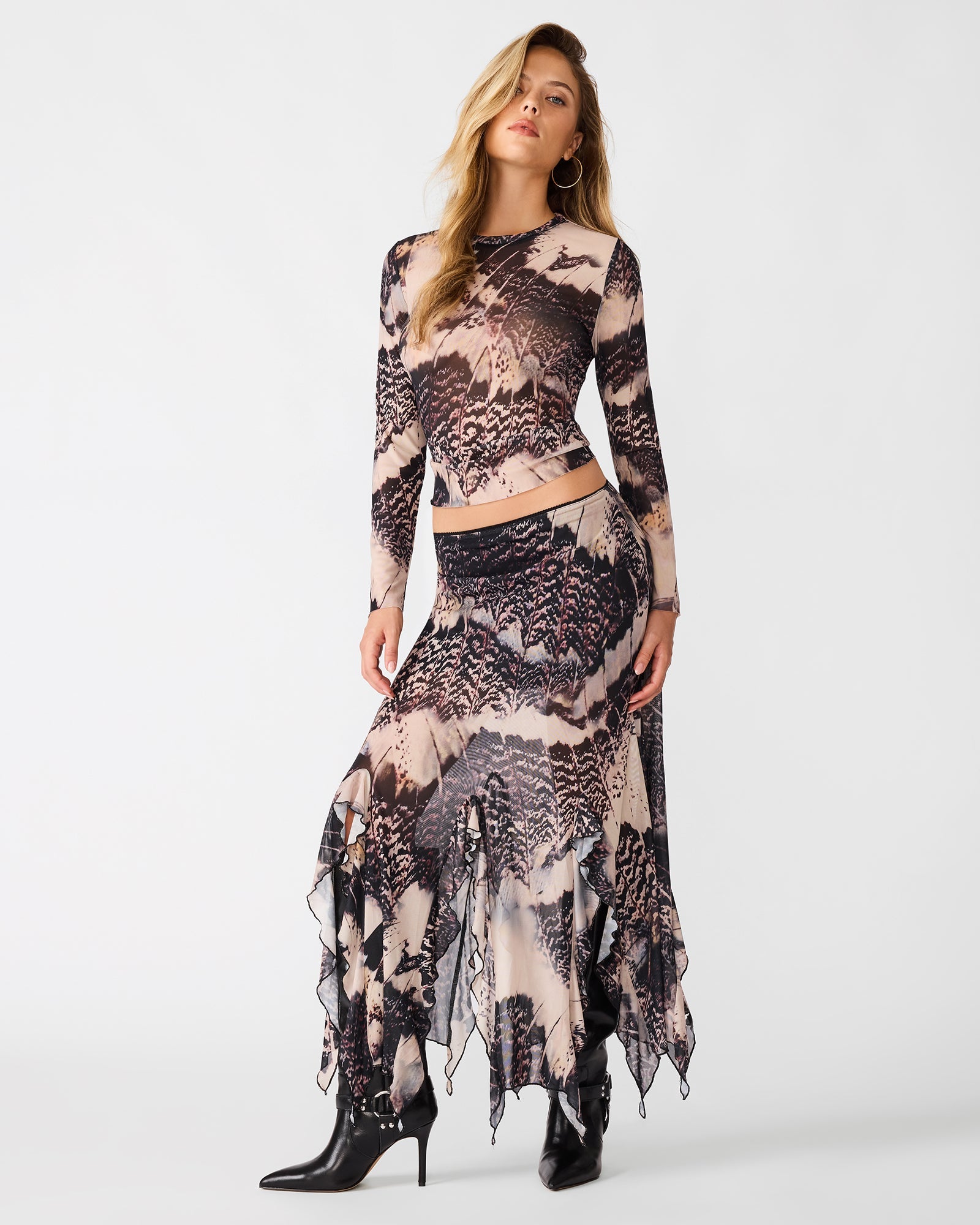 SANDY KNIT TOP MOON SHADOW
