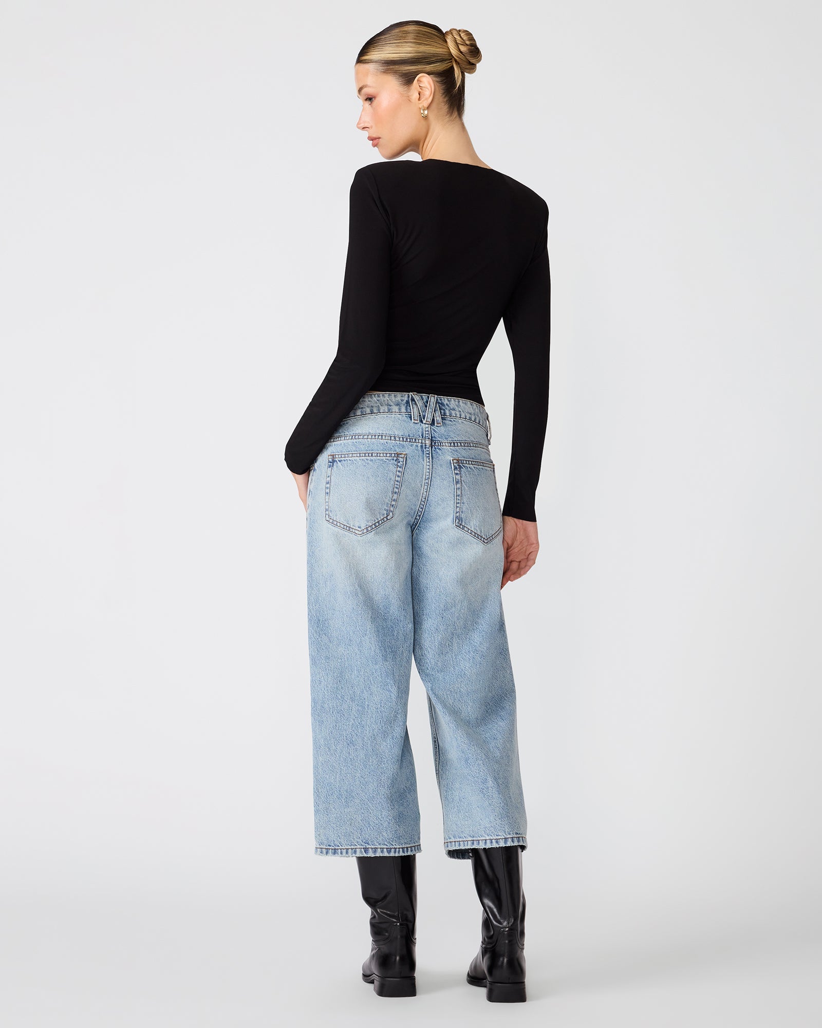 SELINE KNIT TOP BLACK