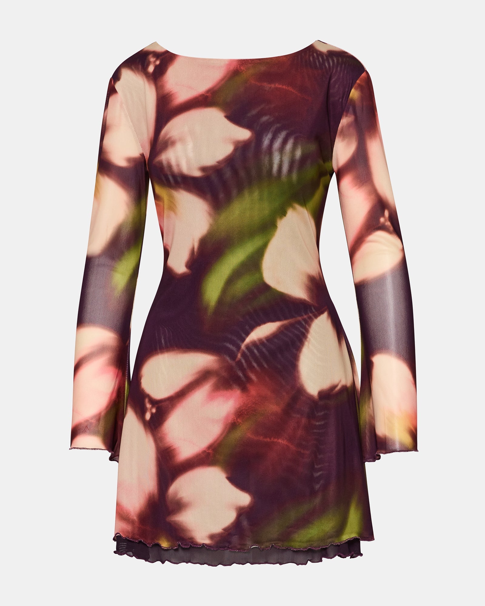 LARISA DRESS BLURRY FLORAL