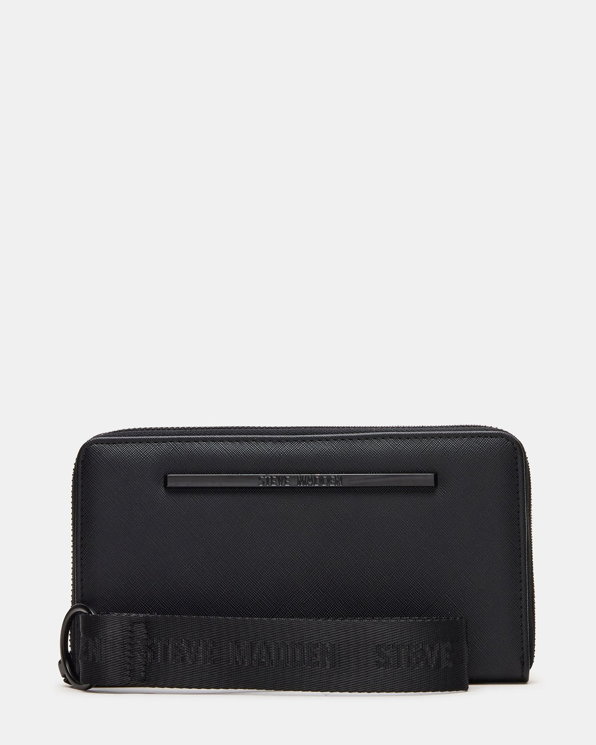 ZIP Wallet Black Zipper Cloure Wristlet Wallet | Steve Madden