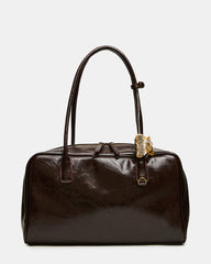 CANDIE Chocolate Tubular Strap Shoulder Handbag | Steve Madden