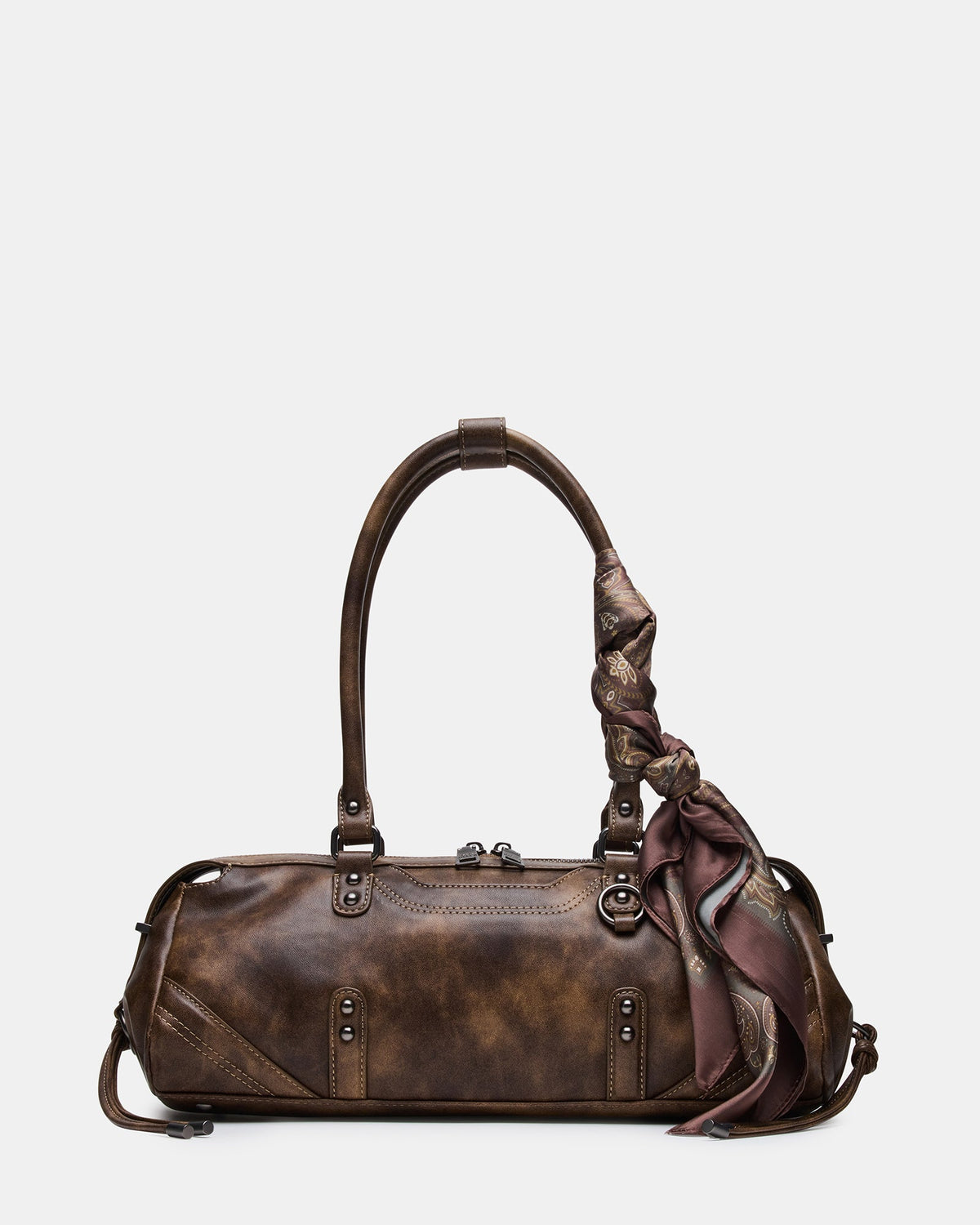 CIERRA Brown East West Scarf Shoulder Handbag | Steve Madden