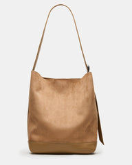 DENISE Bag Tan Slouchy Hobo Shoulder Strap Bucket Tote Handbag | Steve Madden