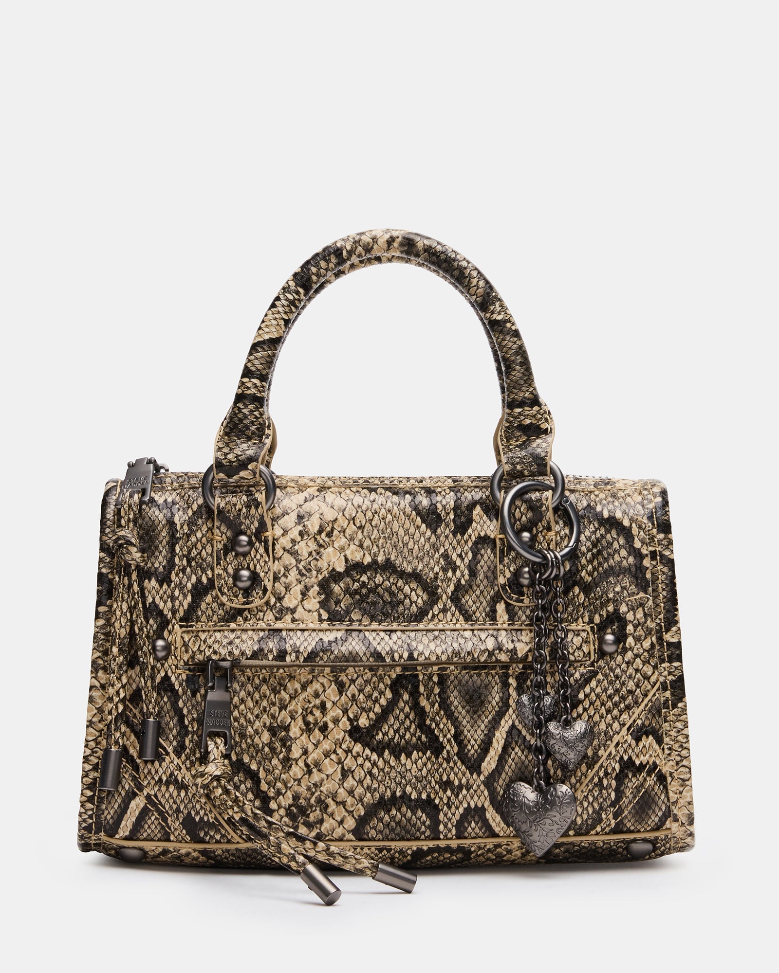 ELIDE Snake Bone/Multi Top Handle Satchel Crossbody Handbag | Steve Madden
