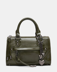 ELIDE Olive Top Handle Satchel Crossbody Handbag | Steve Madden