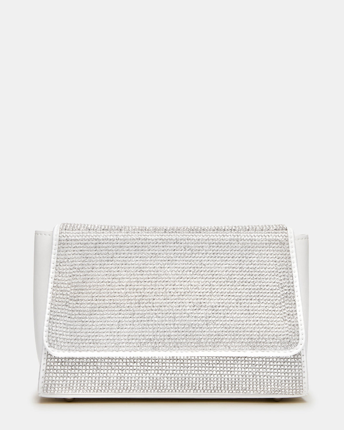 EVELINA Bag Rhinestones Angular Rhinestone Embellished Crossbody Mini Clutch Handbag | Steve Madden