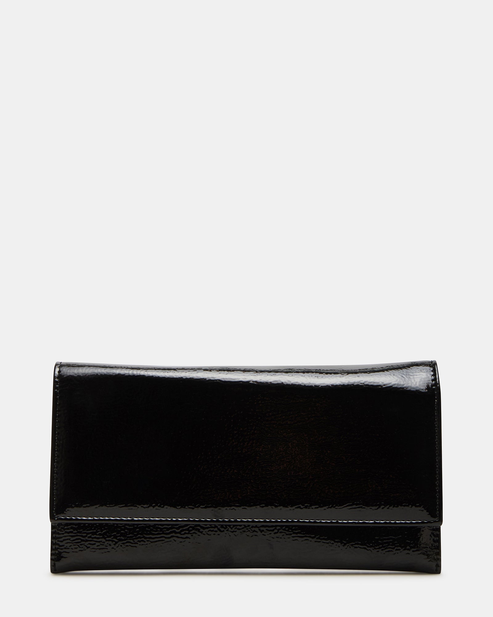 JULIANA Bag Black Patent Crossbody Clutch Handbag | Steve Madden