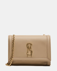 LARISAL Bag Beige Chain Crossbody Shoulder Strap Handbag | Steve Madden