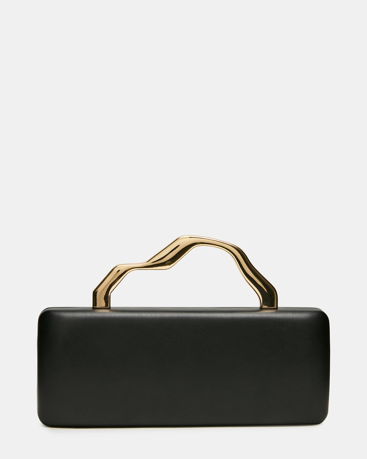 LEENA Bag Black Wavy Metal Clutch Handbag | Steve Madden