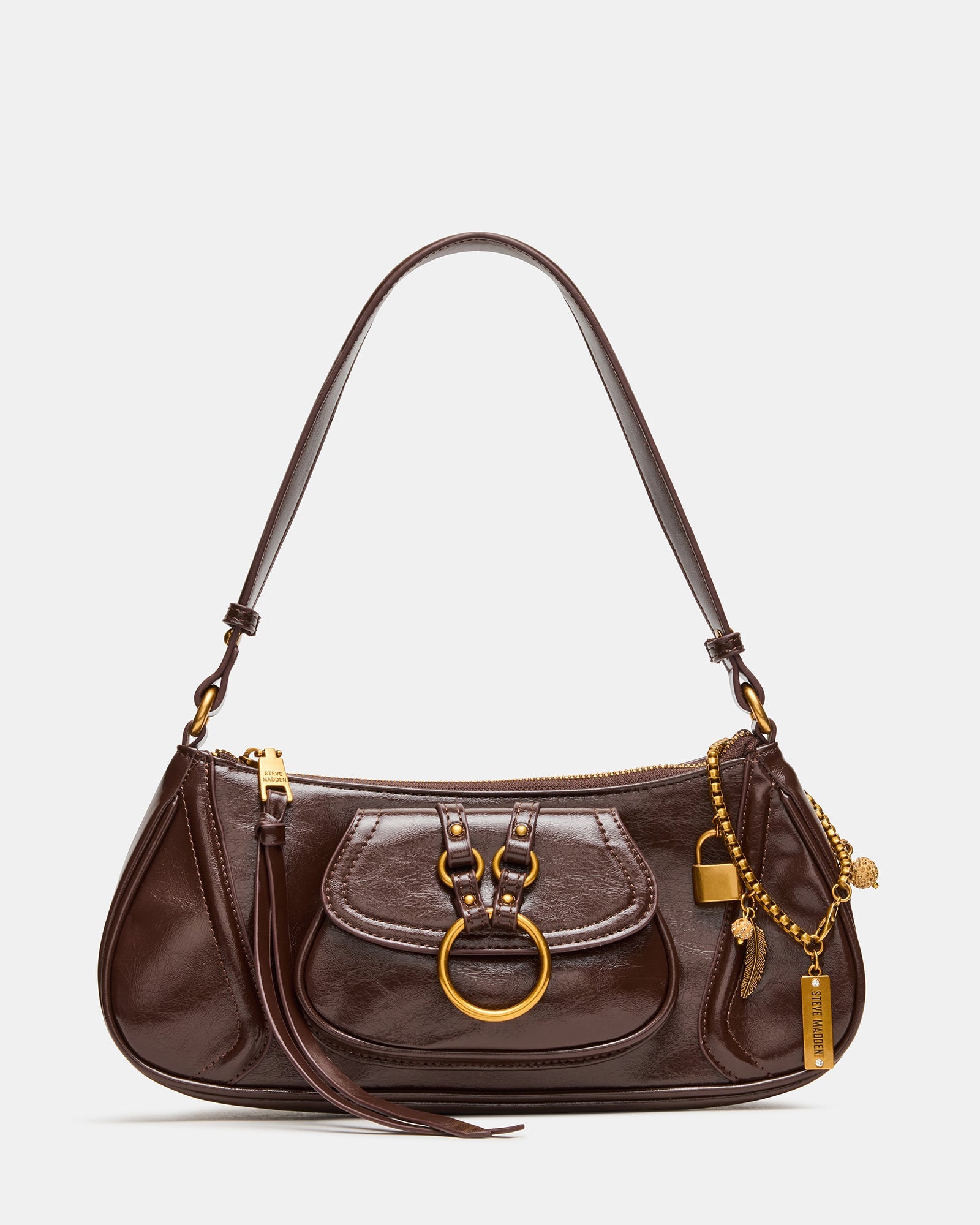 LUXXAR Bag Brown Shoulder Strap Boho-Inspired Handbag | Steve Madden