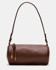 PRIYA Bag Brown Mini Barrel Shoulder Handbag | Steve Madden