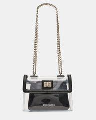 SCOOP Black Clear Transparent Pouch Crossbody Handbag | Steve Madden