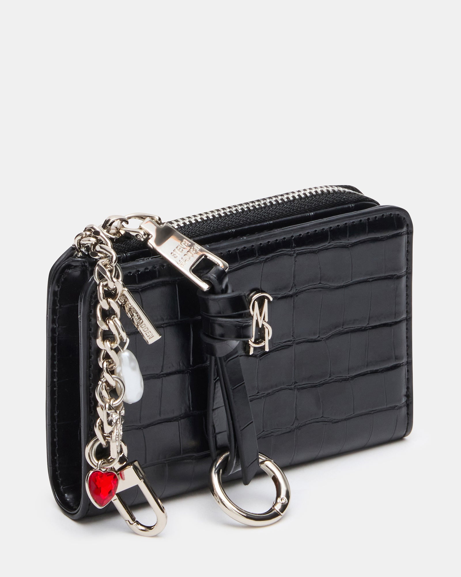 SORELLA WALLET GIFT SET BLACK CROCODILE