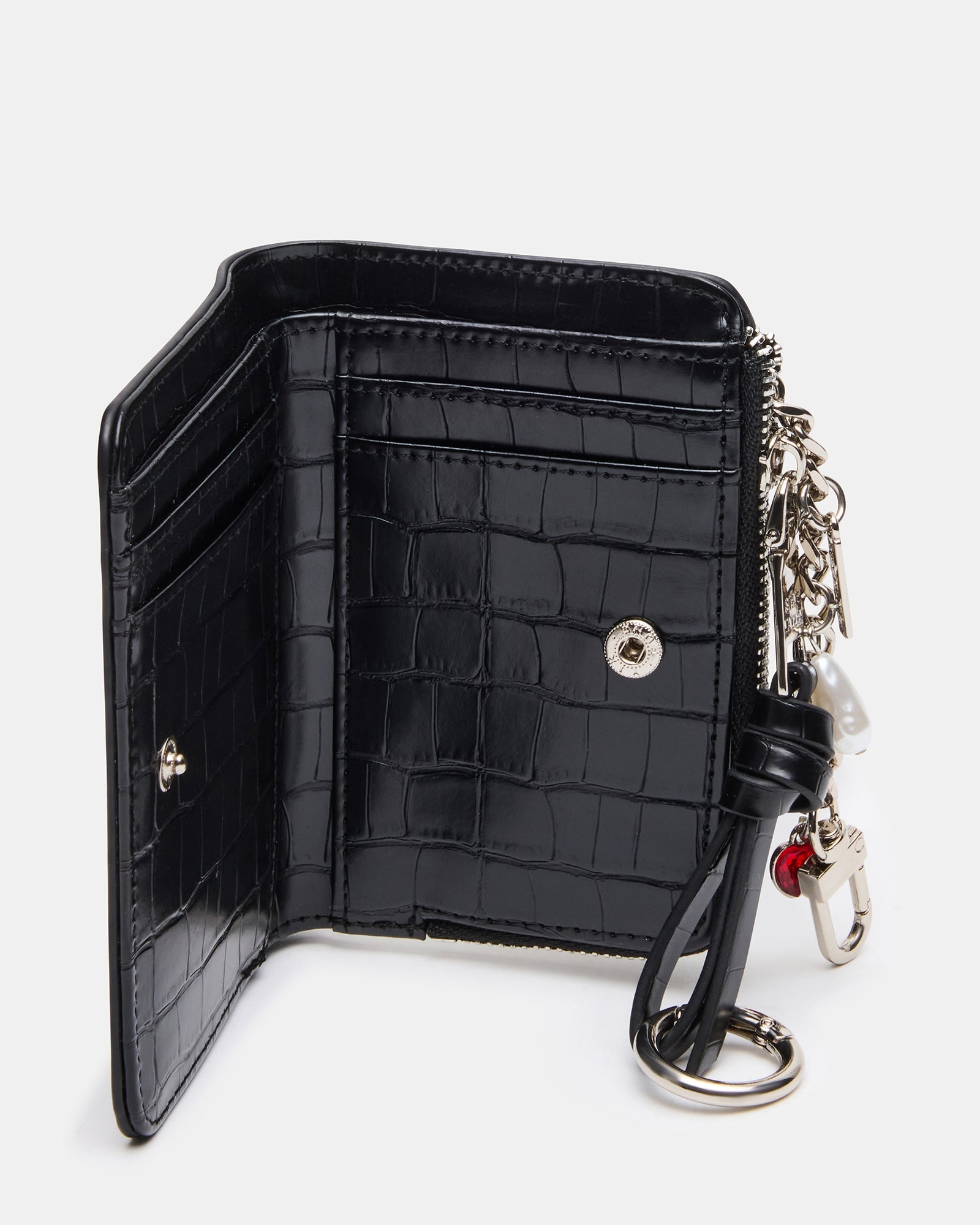 SORELLA WALLET GIFT SET BLACK CROCODILE