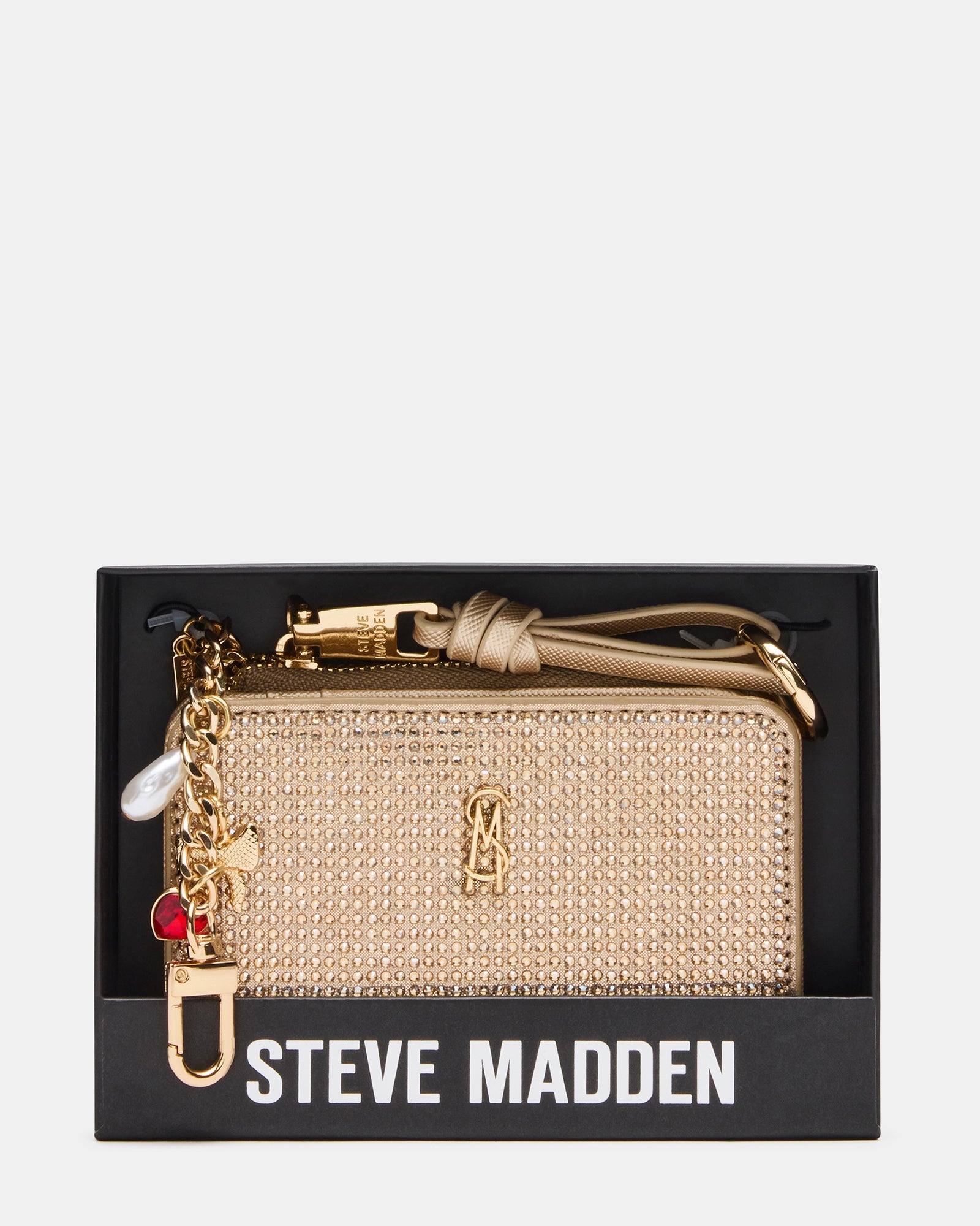 SORELLA Champagne Bifold Zipper Wallet Gift Set | Steve Madden