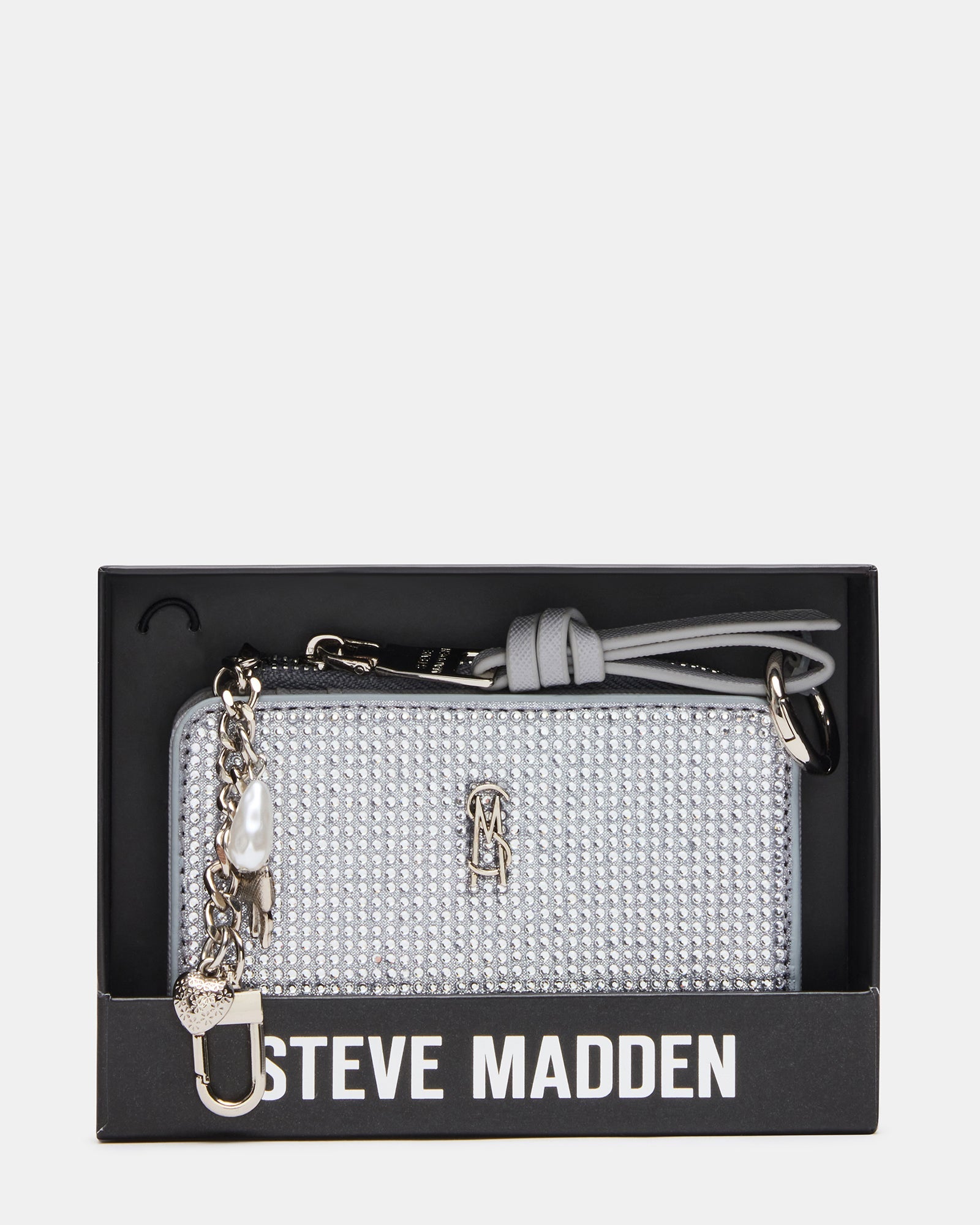 SORELLA Silver Bifold Zipper Wallet Gift Set | Steve Madden