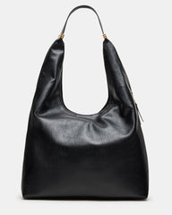 DEMPSY Bag Black Slouchy Hobo Shoulder Strap Bucket Tote Handbag | Steve Madden