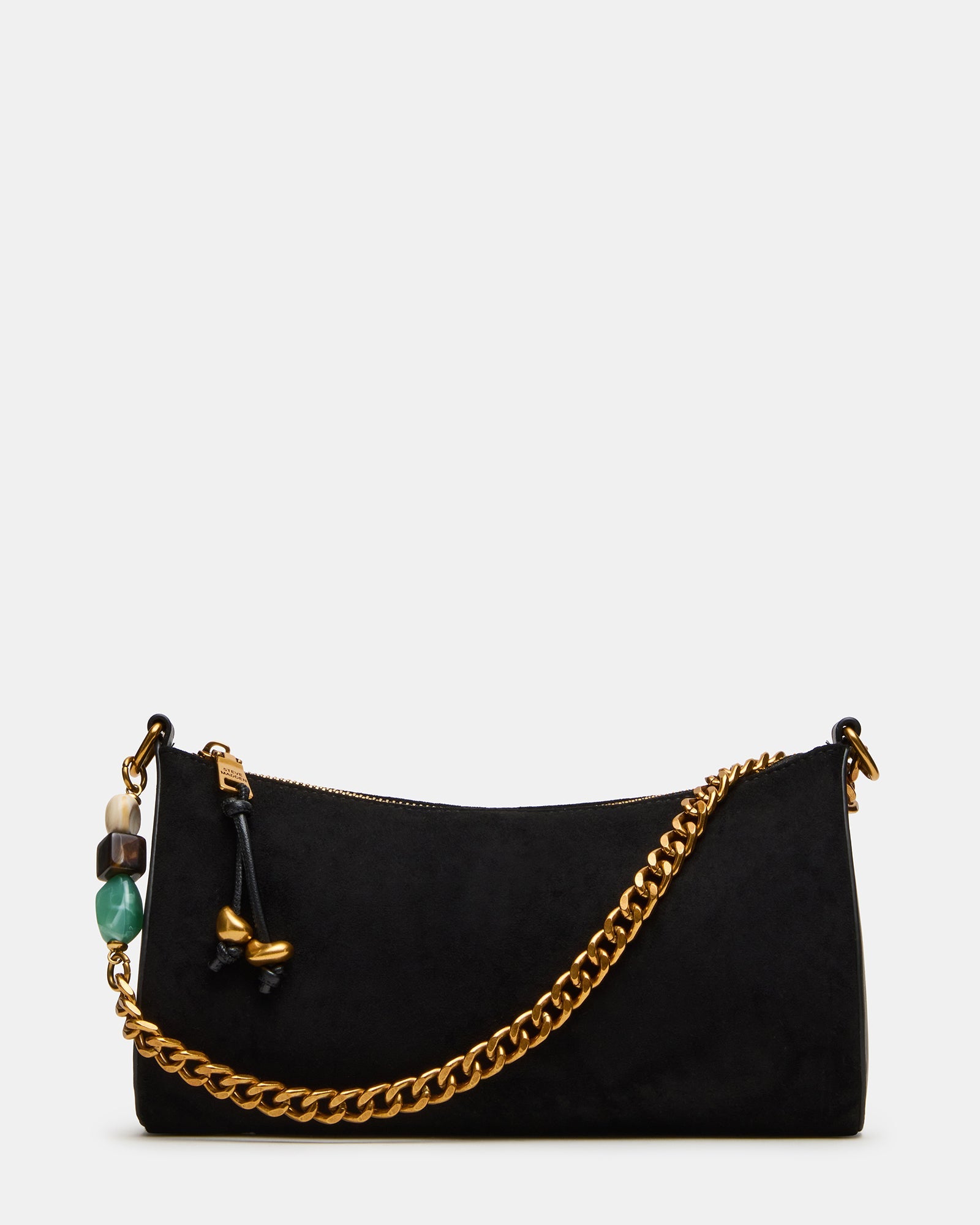 SAYLER Black Beaded Crossbody Shoulder Handbag | Steve Madden