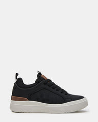 Kids' OASYS Black Boys' Low-Top Lace-Up Sneakers | Steve Madden