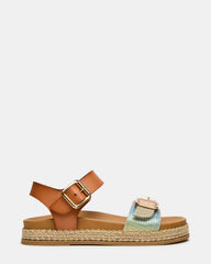 Kids' AVENUE Rainbow Multi Buckles Footbed Sandal | Steve Madden