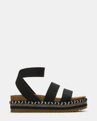Kids' CHARISA Black Girls' Strappy Platform Sandal | Steve Madden