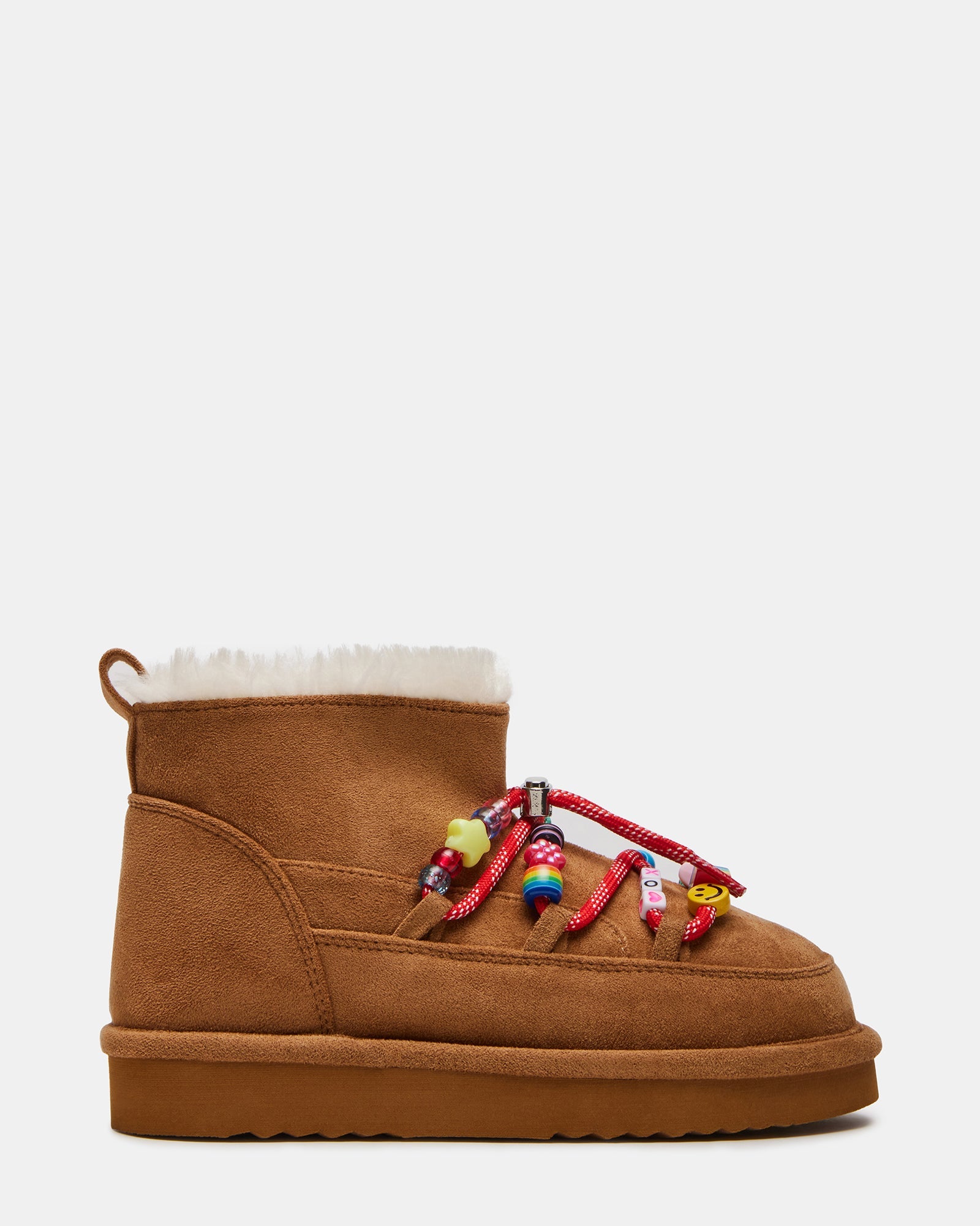 Kids' GLAZER Cognac Girls' Lace-Up Ankle Boot | Steve Madden