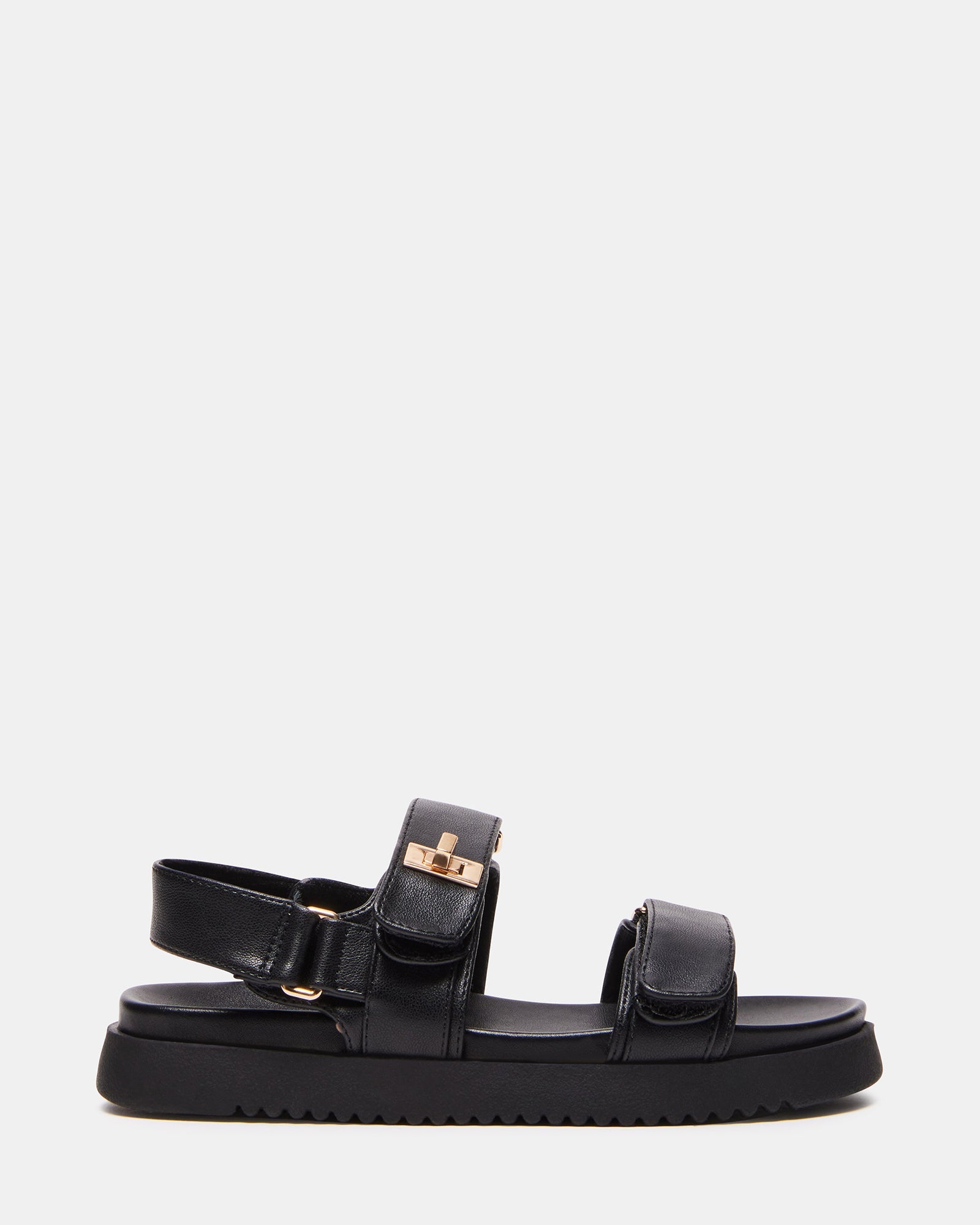 Kids' MONA Black Girls' Flatform Sandal | Steve Madden