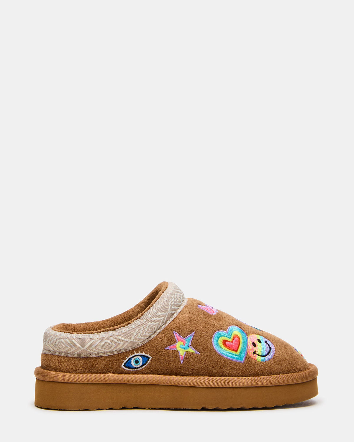 Kids' SLUSHY Cognac Multi Slip-On Mule Girls' Flat | Steve Madden