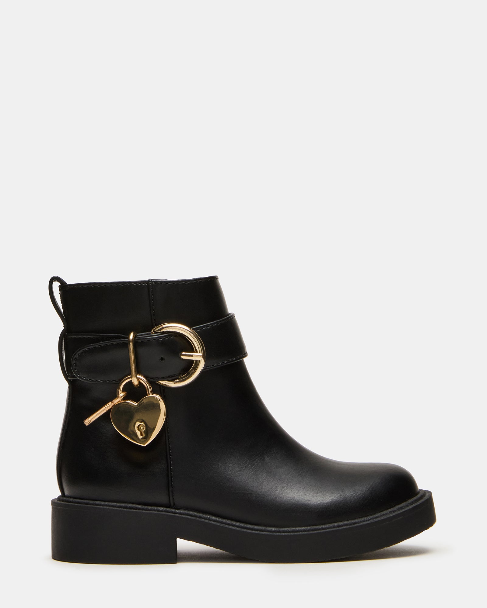 Toddlers' LOCKET Black Chelsea Lug Girls' Ankle Boot | Steve Madden