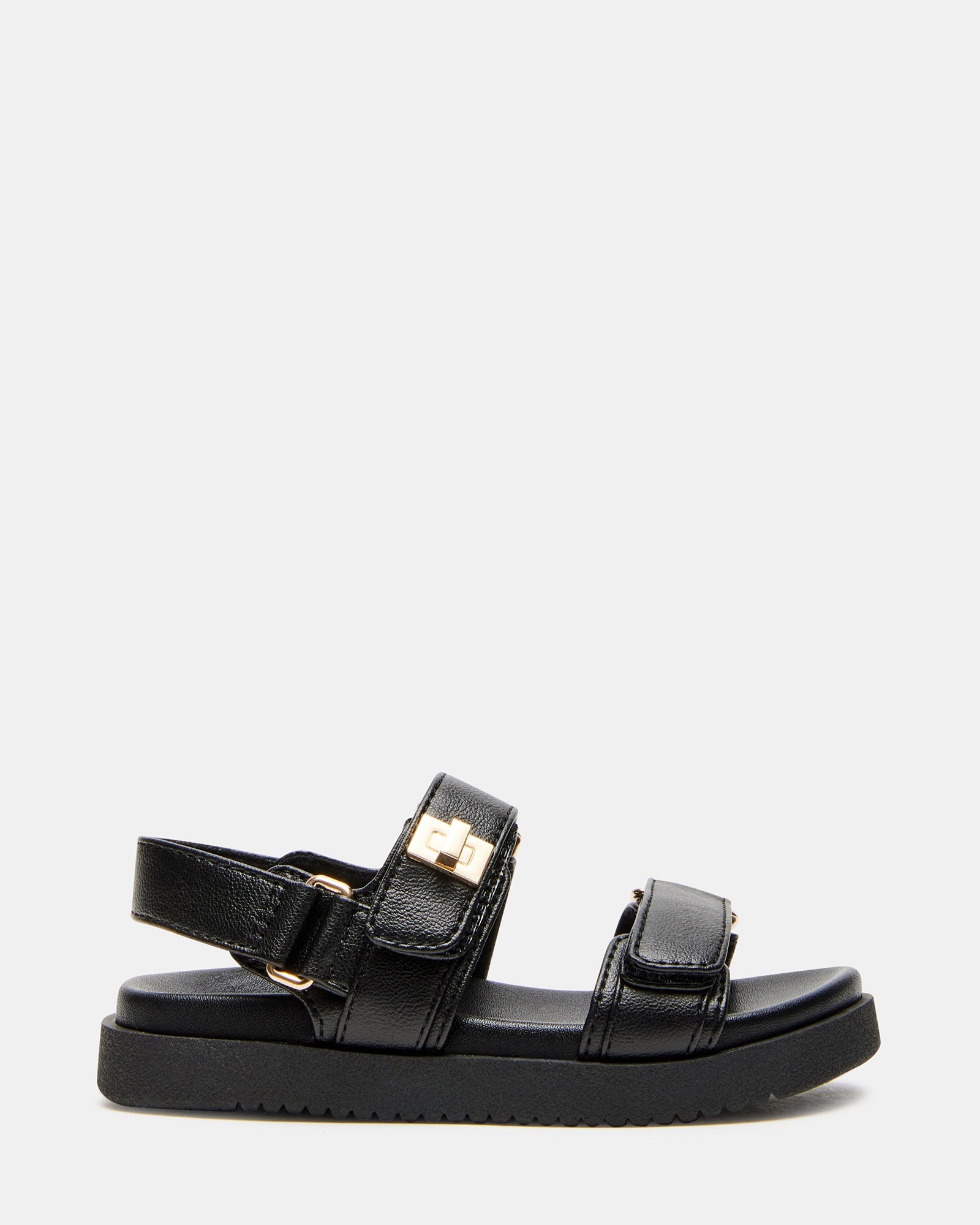 Toddlers' MONA Black Girls' Flatform Sandal | Steve Madden