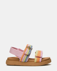 Toddlers' MONA Pastel Multi Girls' Flatform Sandal | Steve Madden
