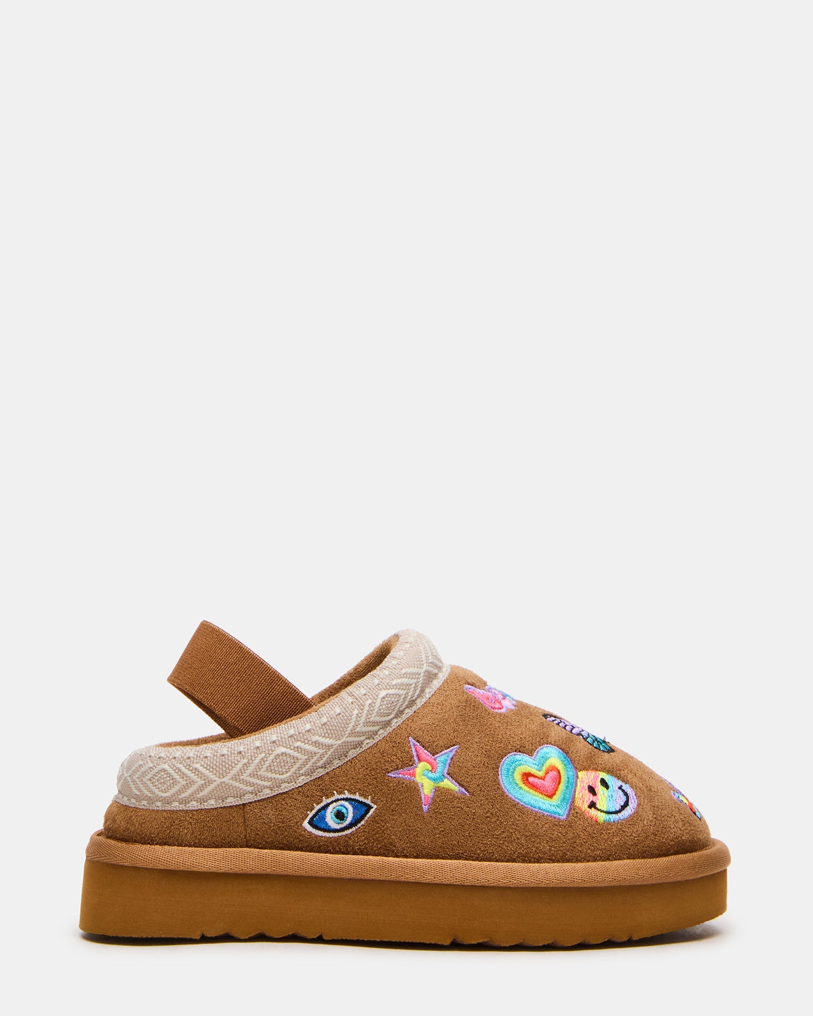 Toddlers' SLUSHY Cognac Multi Slingback Platform Girls' Flat | Steve Madden