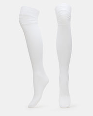 PREPPY White Over-The-Knee Footed Women's Tights | Steve Madden