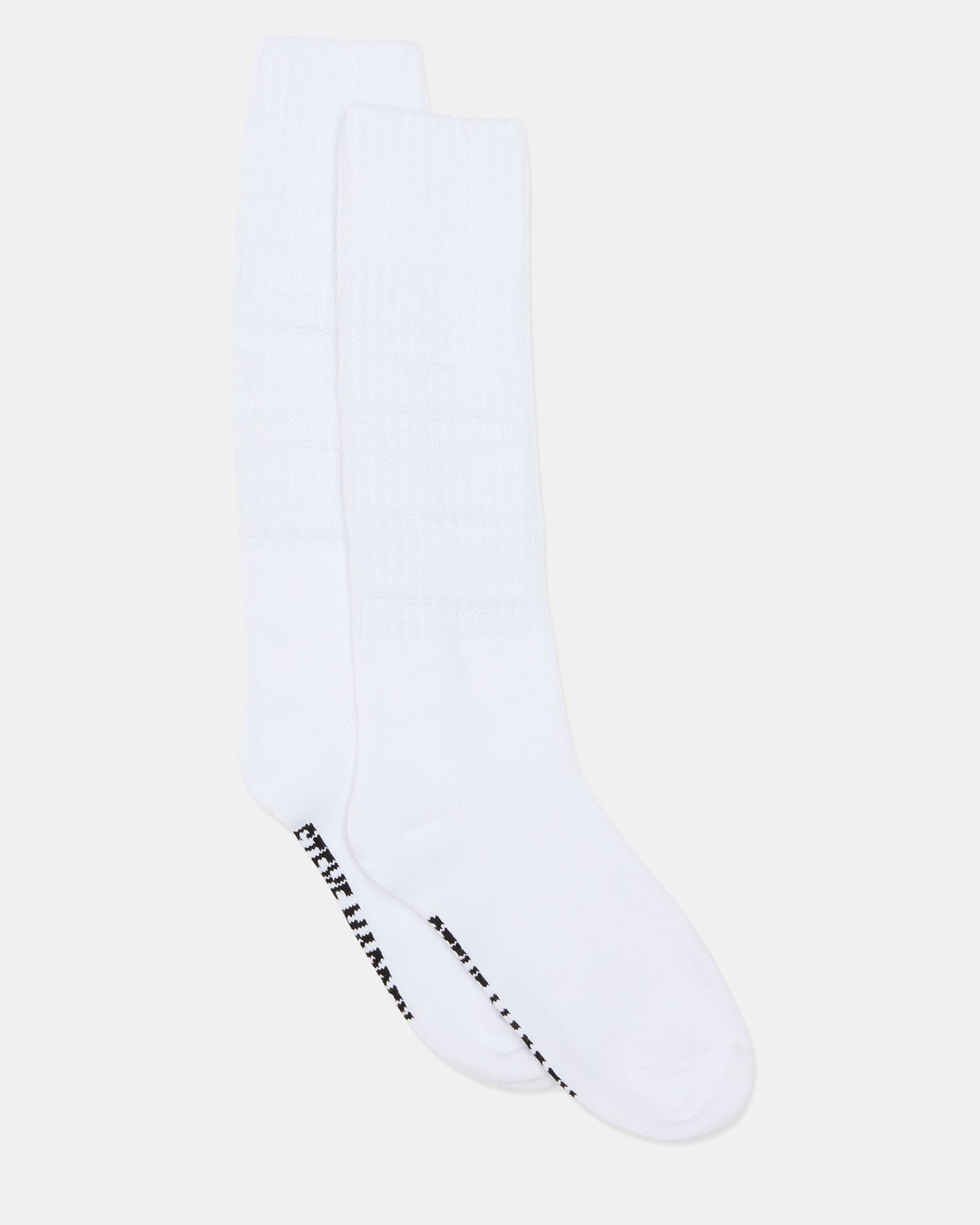 2 PACK RIBBED SLOUCH White Women's Socks | Steve Madden