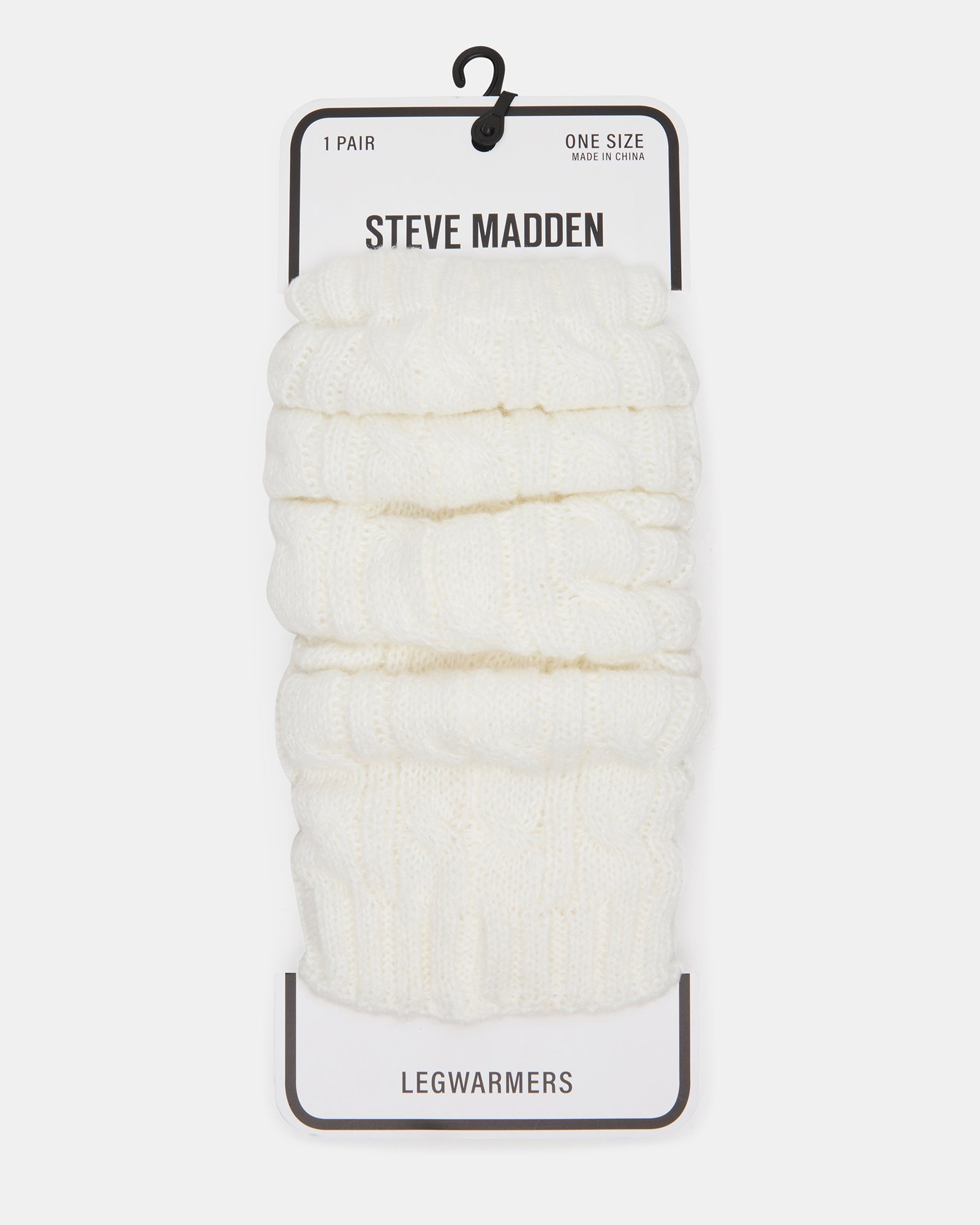 1 PACK CHUNKY CABLE LEG WARMERS IVORY